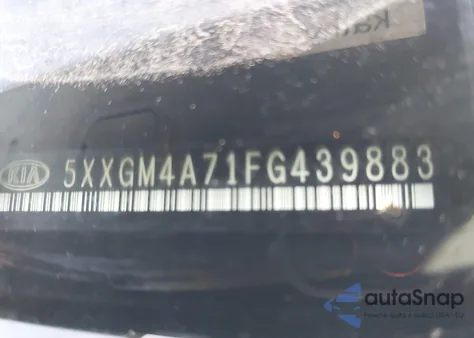 2015 Kia Optima Lx z USA, uszkodzony, nr VIN 5XXGM4A71FG439883